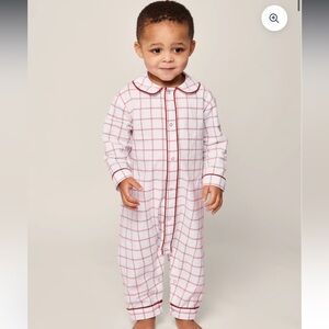 Petite Plume Baby’s Twill Cambridge Romper